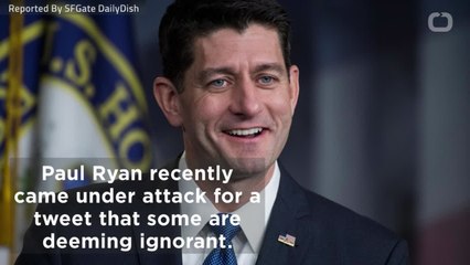 Paul Ryan Trashed for Tone Deaf Tweet