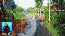 Jalan Penghubung di Banjarnegara Ambles Sepanjang 20 Meter