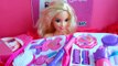 BARBIE DIFFERENT HAIR STYLE TUTORIALS AND MAKEUP SET HAIR BRUSH GLITTERS