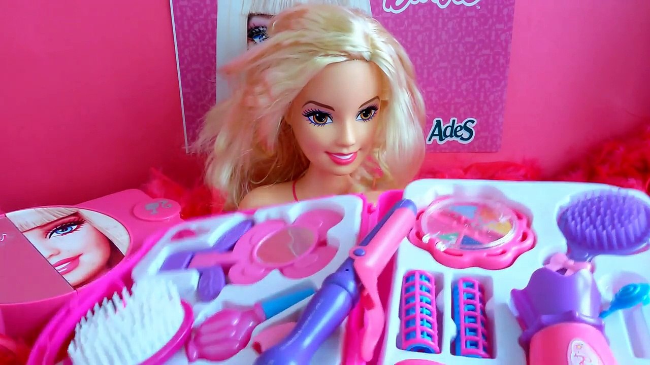 BARBIE DIFFERENT HAIR STYLE TUTORIALS AND MAKEU...