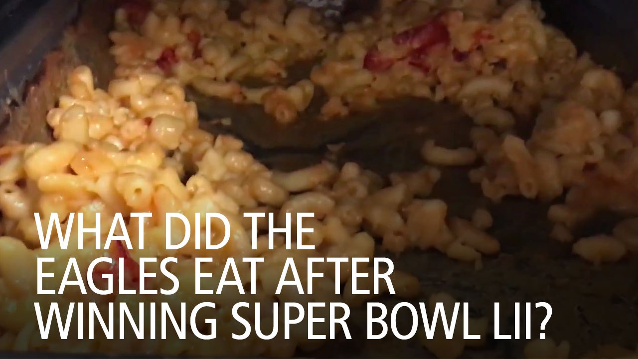 What did the Eagles eat after winning Super Bowl LII?