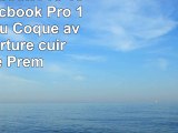 Coque MacBook Pro 15 AQYLQ Macbook Pro 15 pouces Pu Coque avant couverture cuir Coque