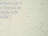 Coque MacBook Air 11 AQYLQ MacBook Air 11 pouces Pu Coque avant couverture cuir PC Coque