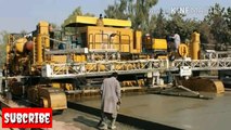 Peshawar Metro Bus (BRT) Construction of Monsters Machine at Hayatabad _ Phase 5 _ Concrete Working
