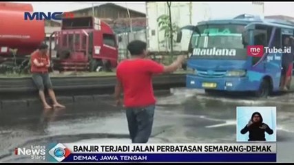 Banjir di Perbatasan Semarang-Demak, Jalan Rusak Parah