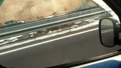 Otoyolda kilometrelerce ters yönde gitti