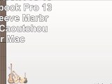 Coque Macbook Pro 13  Aomo Macbook Pro 13 pouces Sleeve Marbre Motif en Caoutchouc pour
