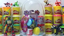 Mini Ninjalar Hiro ve suzume oyun hamuru dev sürpriz yumurta ve sürpriz oyuncaklar