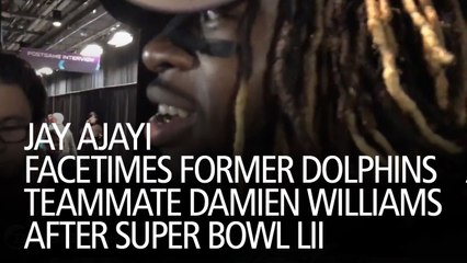 Jay Ajayi FaceTimes Former Dolphins Teammate Damien Williams After Super Bowl LII