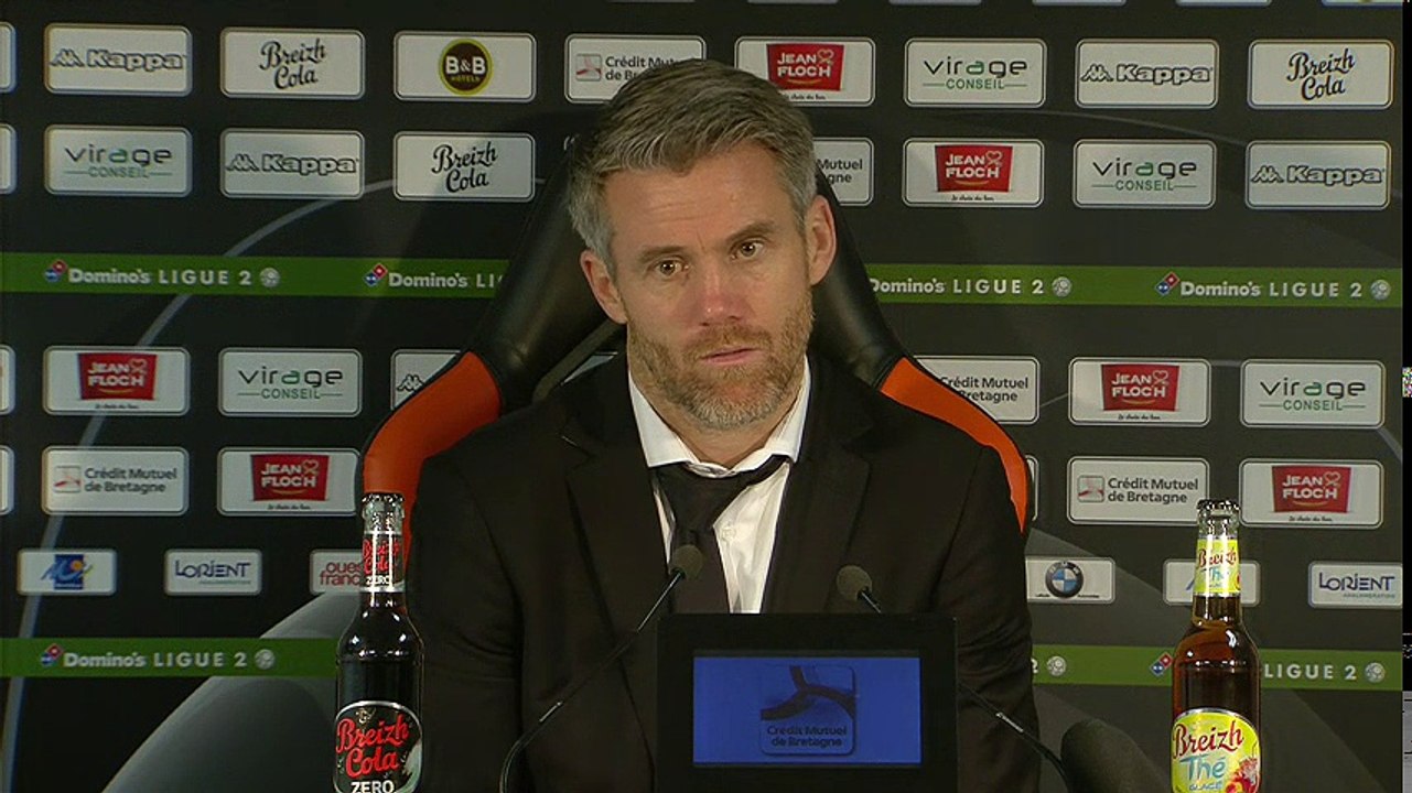 La réaction de Mickaël Landreau après FC Lorient - RC Lens (1-1)