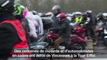 Des milliers de motards et automobilistes manifestent contre les 80 km/h