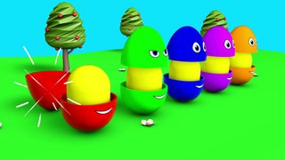 Learn colors Learn shapes Surprise eggs - 3D Cartoons for children Video for kids
