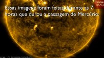 As raras e impressionantes imagens da passagem de Mercúrio em frente ao Sol