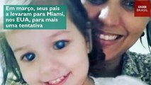 Após cirurgia nos EUA, menina brasileira de 2 anos enxerga a mãe pela 1ª vez