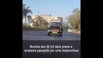 Por corridas 'memoráveis', táxis passam por mudança colorida em Mumbai
