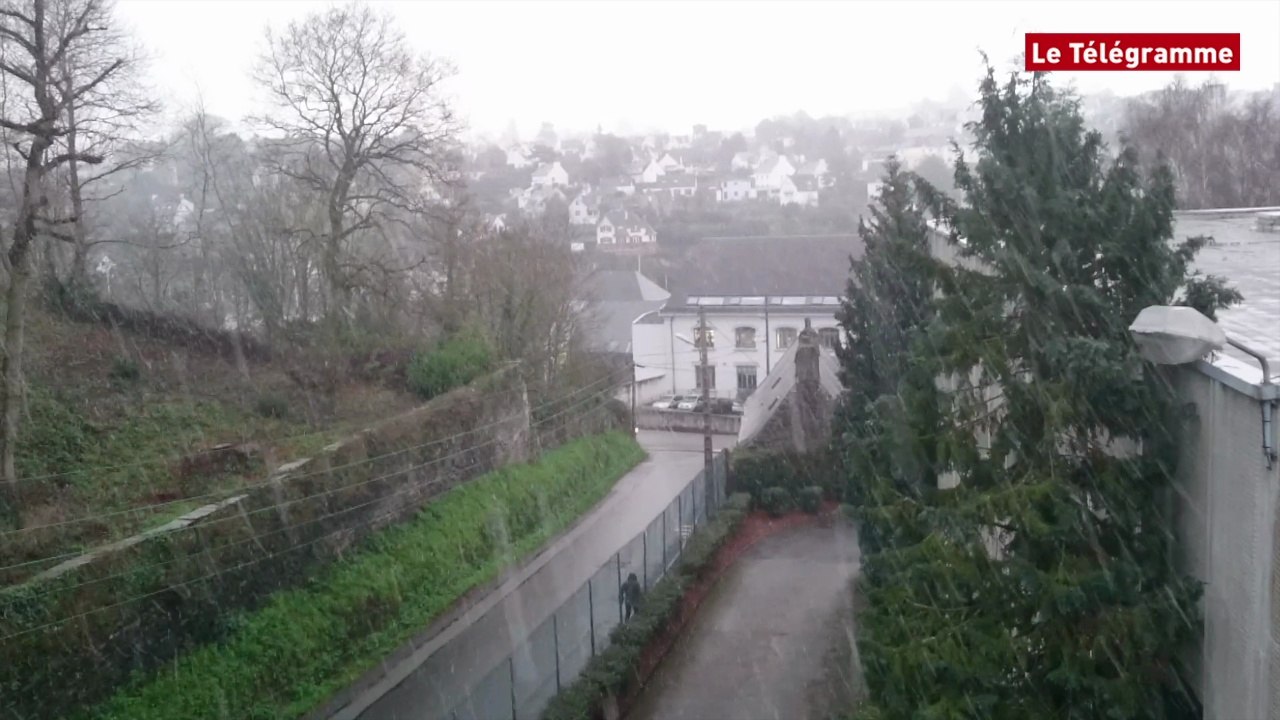 Morlaix. Premiers flocons de la semaine