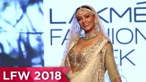 Sushmita Sen BEAUTIFUL BRIDE Look at Lakme Fashion Week 2018 Rampwalk