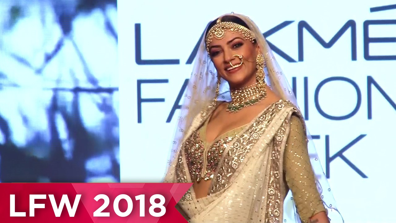 Sushmita Sen BEAUTIFUL BRIDE Look at Lakme Fashion Week 2018 Rampwalk