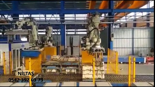 parke makinası- paletleme paketleme robotları