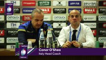 Conor O'Shea after Italy v England | NatWest 6 Nations