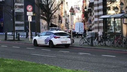 Voiture suspecte devant le siège du MR à Bruxelles