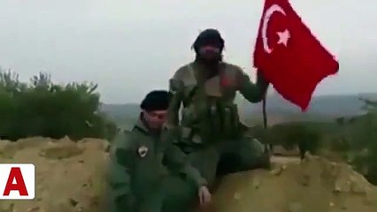 Mehmetçik Raco�da ezan okuyup bayrağımız böyle dikti