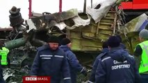 Imagens inéditas mostram primeiros momentos após queda de avião na Ucrânia