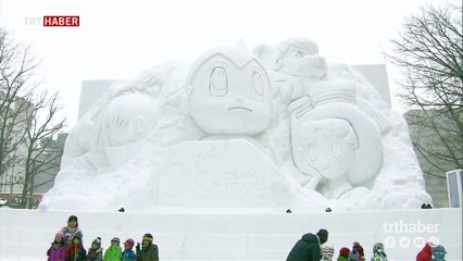 Japonya'da kar festivali ziyaretçilere kapılarını açtı