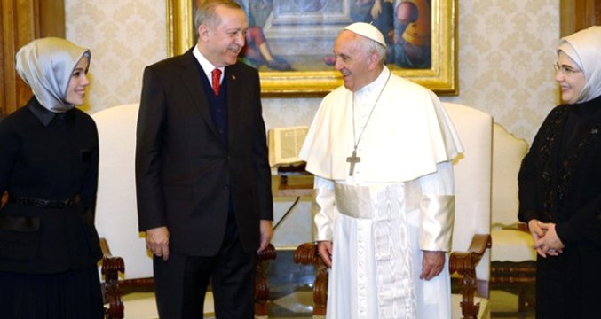 Erdoğan-Papa Görüşmesi Sonrası Beştepe'den Açıklama: Kudüs'ün Statüsünün Korunması Gerektiği Vurgulandı