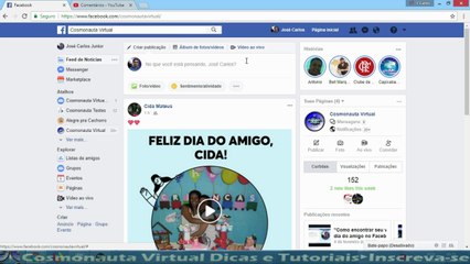 Não consigo publicar nas paginas do Facebook como Visitante