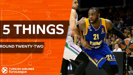 Turkish Airlines EuroLeague, Regular Season Round 22: 5 Things to Know