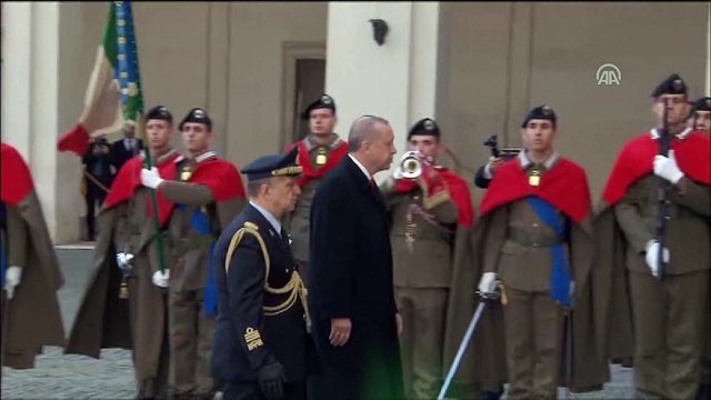 Cumhurbaşkanı Erdoğan, İtalya Cumhurbaşkanı Mattarella ile bir araya geldi - ROMA