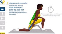 Alongamento dos quadricípedes - exercícios stretching