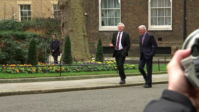 EU's chief negotiator Michel Barnier arrives in London