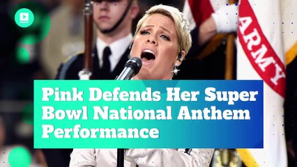 Pink Defends Her Super Bowl National Anthem Performance