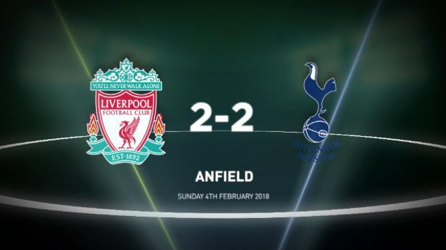 Liverpool 2-2 Tottenham in words and numbers