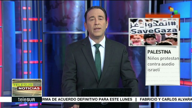 Palestina: niños exigen al mundo respeto por sus derechos humanos