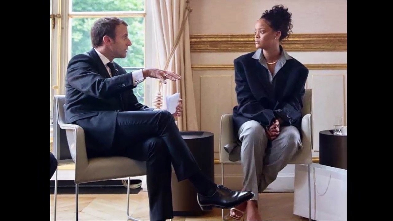 RIHANNA Y EMMANUEL MACRON EL CURIOSO ENCUENTRO - ENTERATE 2018