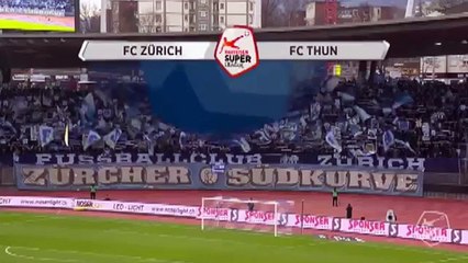 Zurich 0:3 Thun ( Swiss Super League 4 February 2018)