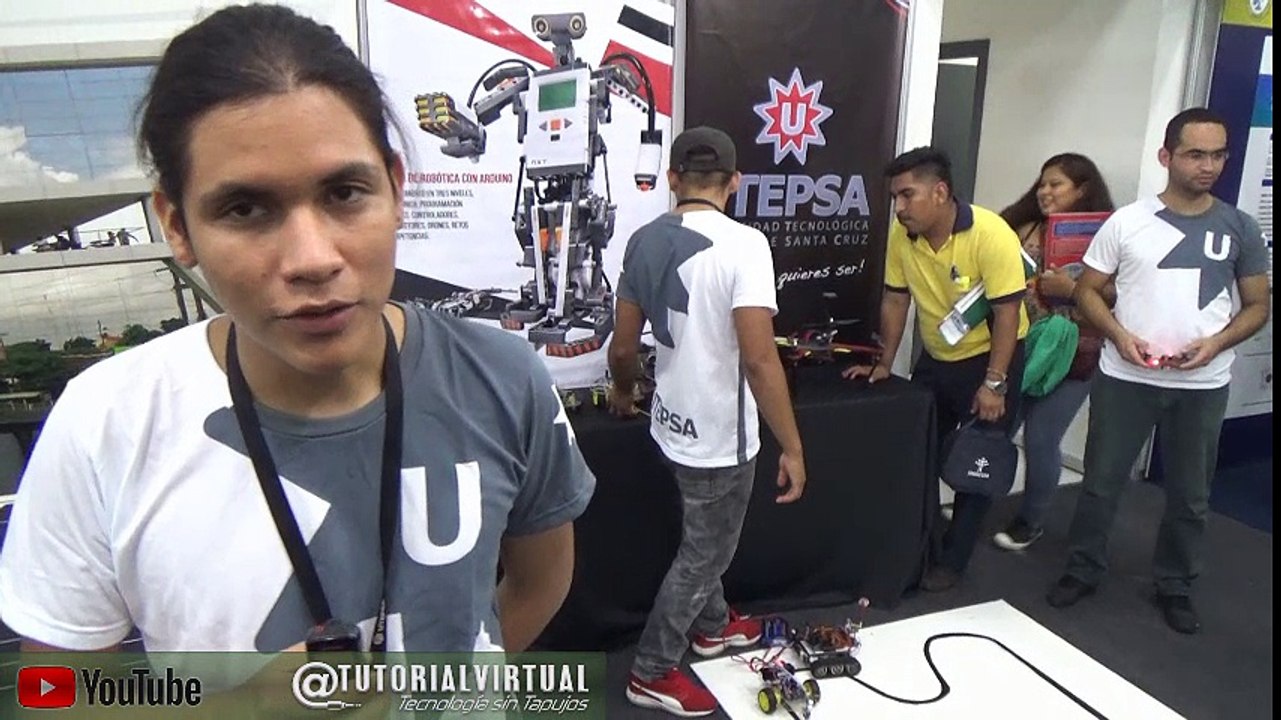 Robots con Tecnologia de Arduino UTEPSA Expociencia UAGRM fexpocruz