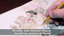 Abdeslam, jugé à Bruxelles, refuse de répondre aux questions