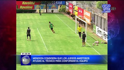 Víctor Mendoza considera que los juegos amistosos ayudan al técnico para conformar el equipo