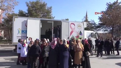 Aksaray'da Kanser Teşhisine Dikkat Çekmek İçin 'Ketem' Durağı Açıldı