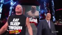 #9013 k.d roks ~ Triple H presents Brock Lesnar with the new WWE World Heavyweight Cham