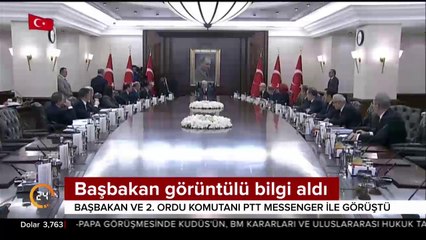 Başbakan görüntülü bilgi aldı