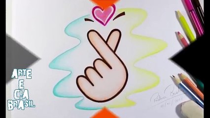 COMO DESENHAR CORAÇÃO K-POP - SUPER FÁCIL #470
