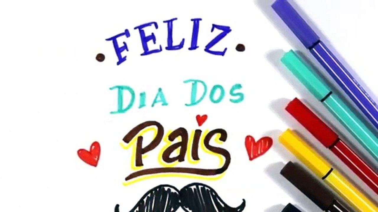 Desenhando FELIZ DIA DOS PAIS - Pequena Homenagem aos PAIS  #ArteECiaBrasil