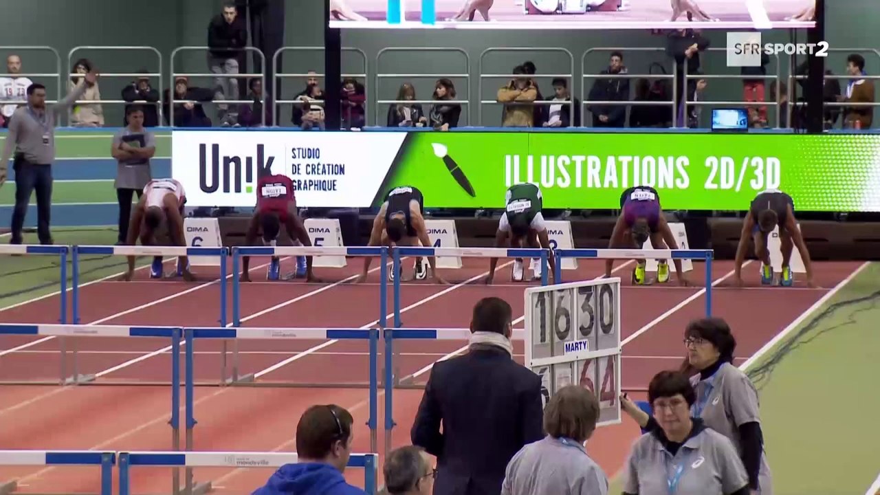 Meeting de Mondeville 2018 : Jarret Eaton en 7''54 sur 60 m haies