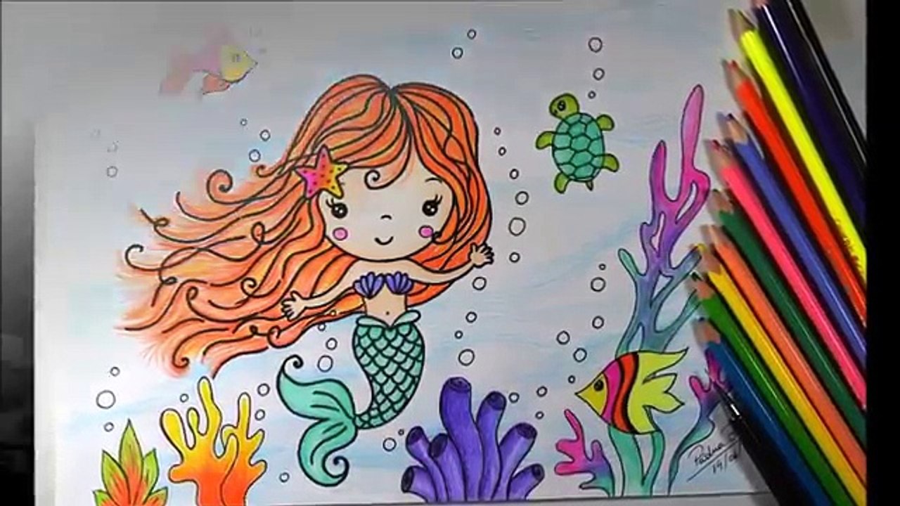 Como desenhar Bonequinha SEREIA Tumblr Kawaii passo a passo