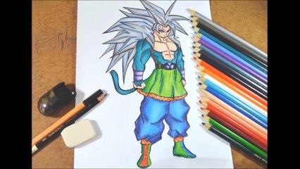 Goku Super Saiyan 5 - Desenho e Dicas para Colorir